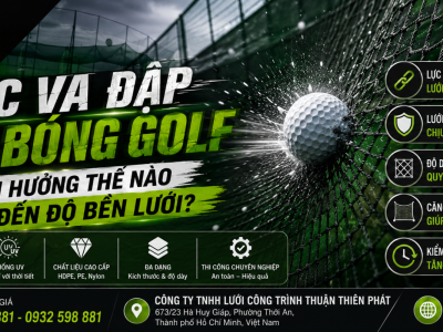 Lực va đập của bóng golf ảnh hưởng thế nào đến độ bền lưới?