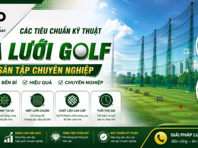 Các tiêu chuẩn kỹ thuật của lưới golf trong sân tập chuyên nghiệp